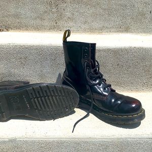 cherry red dr. martens